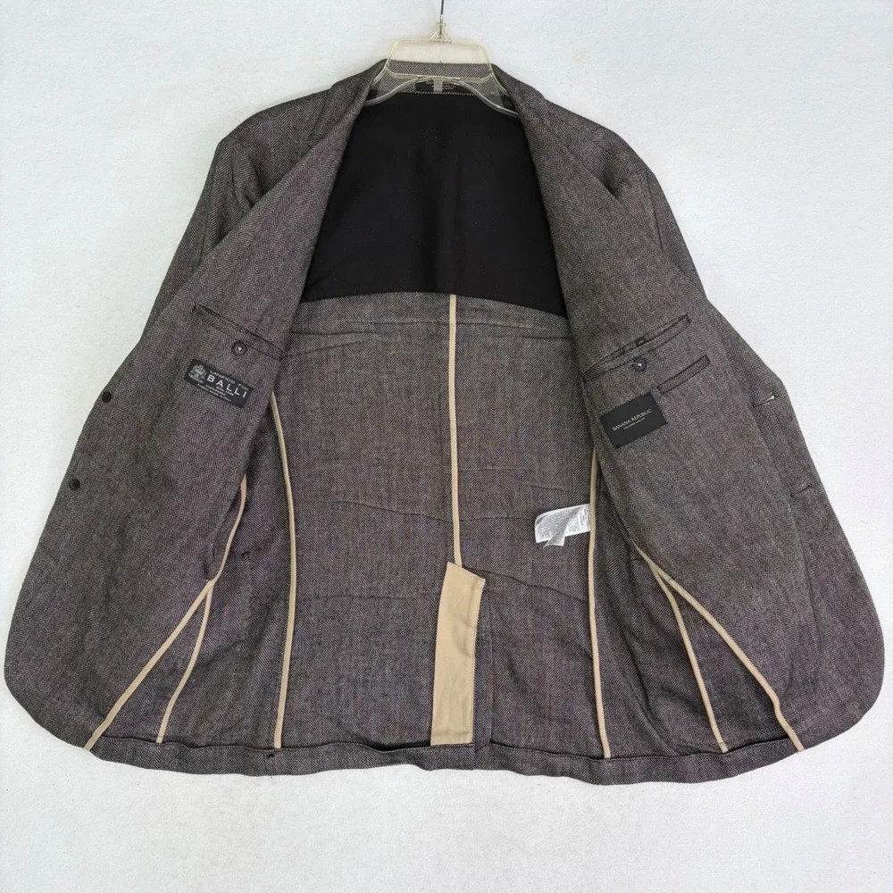 Banana Republic Blazer 38R Slim Lanificio F.Lli Balli‎ Linen Wool Unstructured